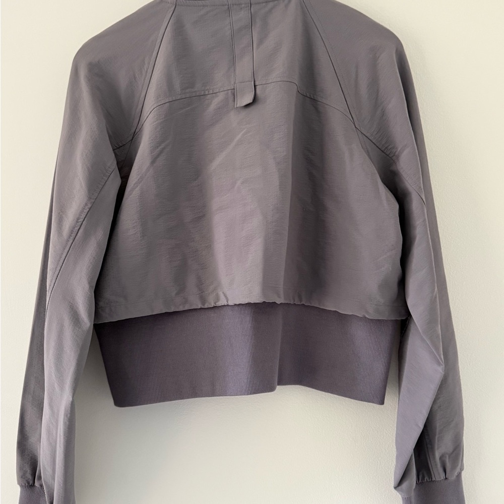 NWT Women's FLX Woven Rib Mix Jacket in purple gray - Picture 6 of 9